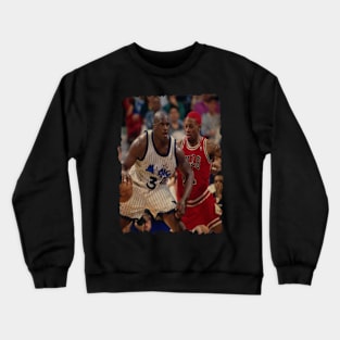 Shaquille O'Neal vs Dennis Rodman, NBA Finals Vintage #2 Crewneck Sweatshirt